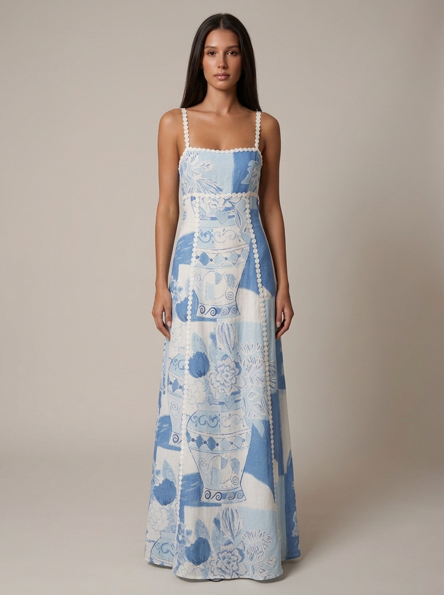 blue moana dress Women's Floral Wedding Guest Summer Vacation Beach Maxi – esmebelle Black Coast Plus Size Evening Party Dress Size:Custom order The Moana Midi is