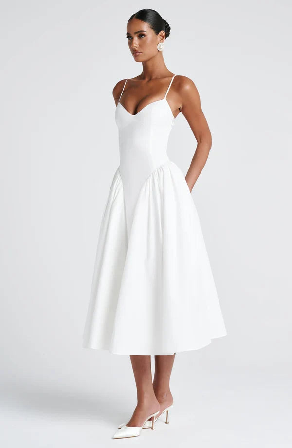 Women's multicolor adriana ruched midi dress midi dress, back view