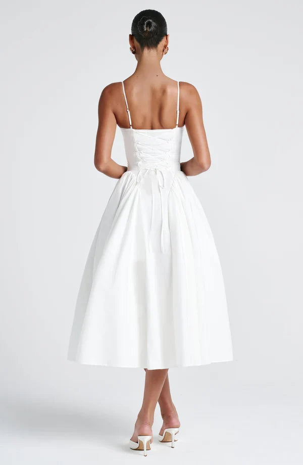 Women's multicolor adriana ruched midi dress midi dress, side view