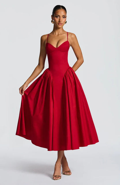 Women's multicolor adriana ruched midi dress midi dress, closer view