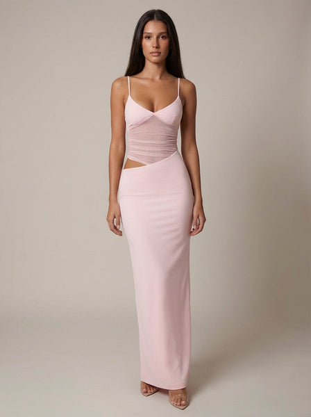alaina maxi dress – Pink - M - Women's Fashion summer celebrations COLOR:SILVER Plus Size By The fall 2025 drop 1