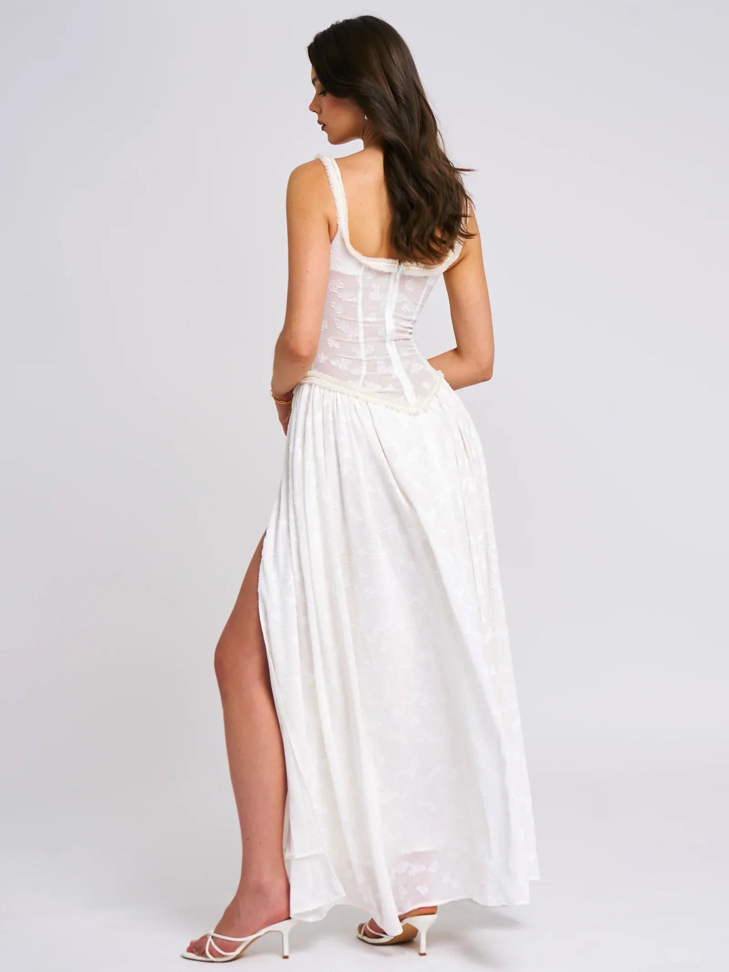 Elessa Circle Green Maxi Dress