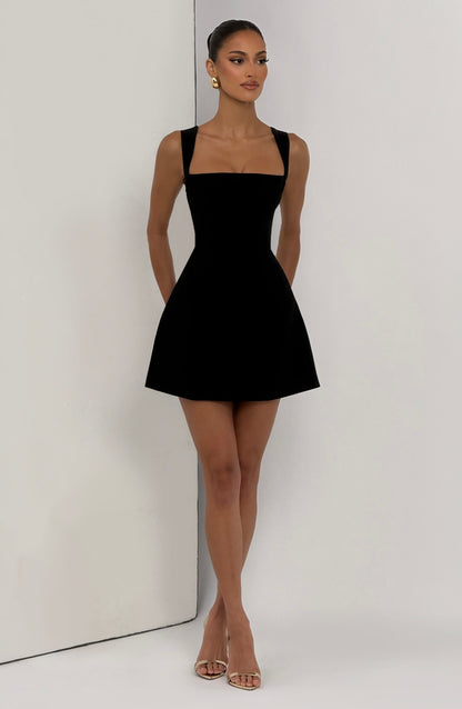 Iona Mini Dress - Black Dress Babyboo Fashion Premium Exclusive Design