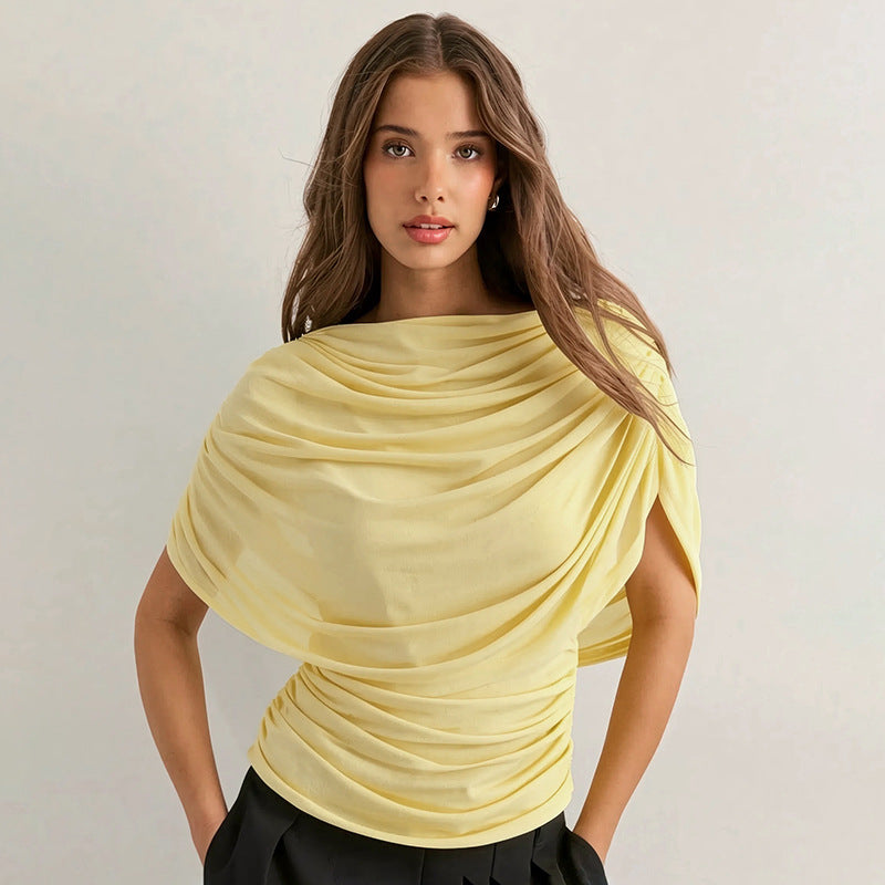 Gemma Cowl Top – Black