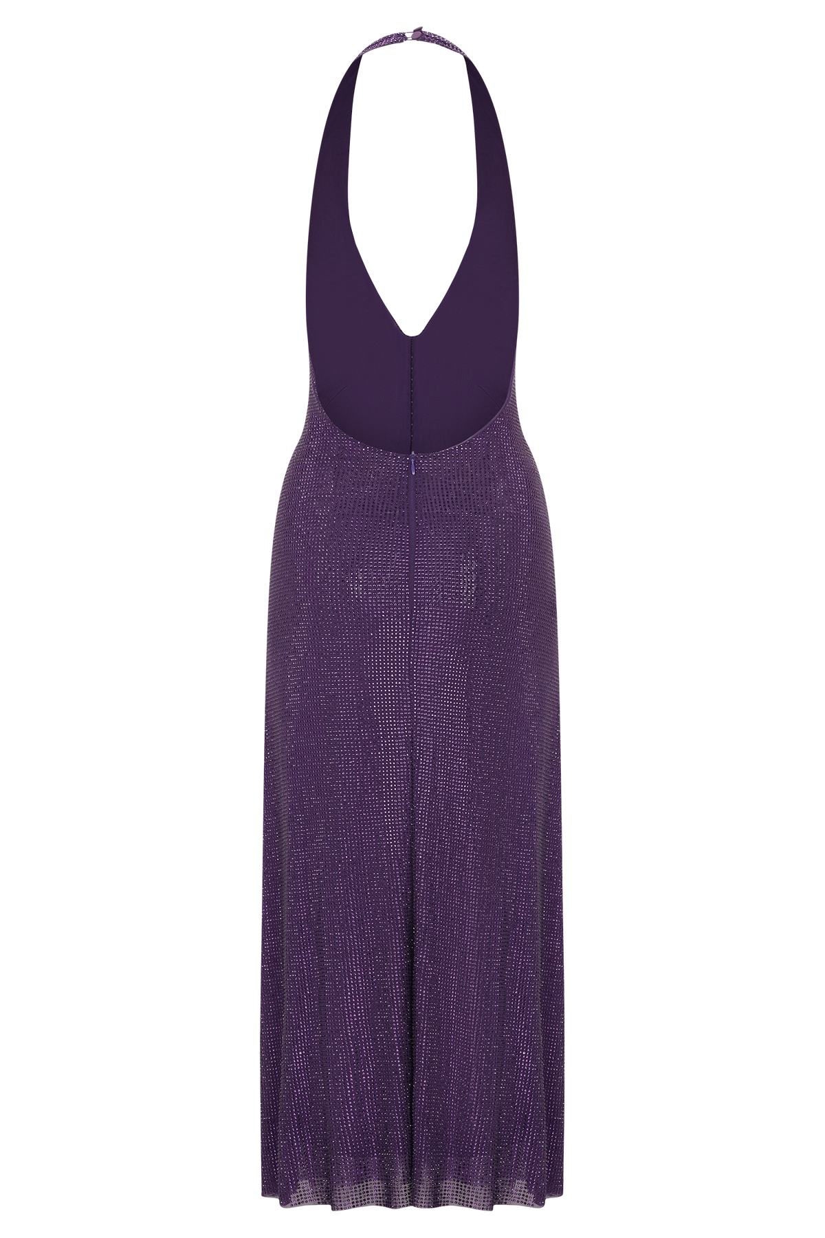 Harlow Diamante Midi Dress – Purple