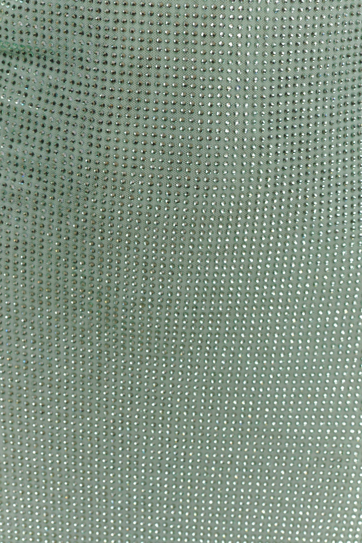 Harlow Diamante Midi Dress – Sage Green