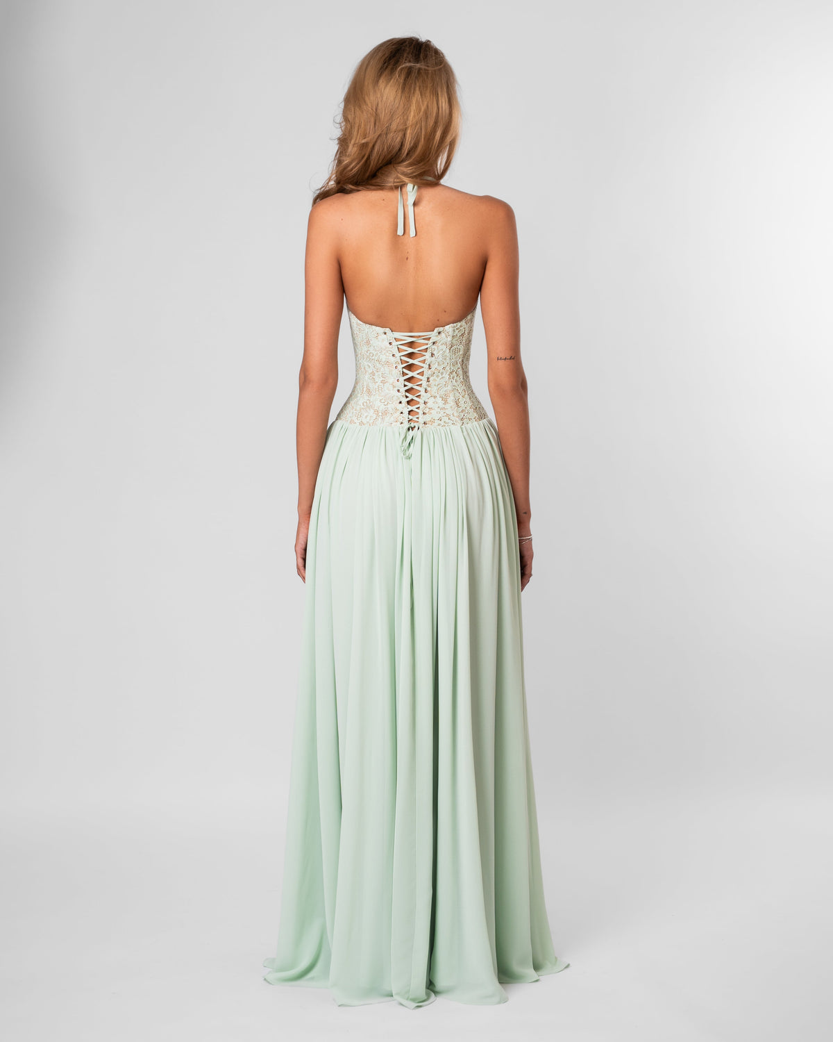 Juliette Lace Maxi Dress – Green