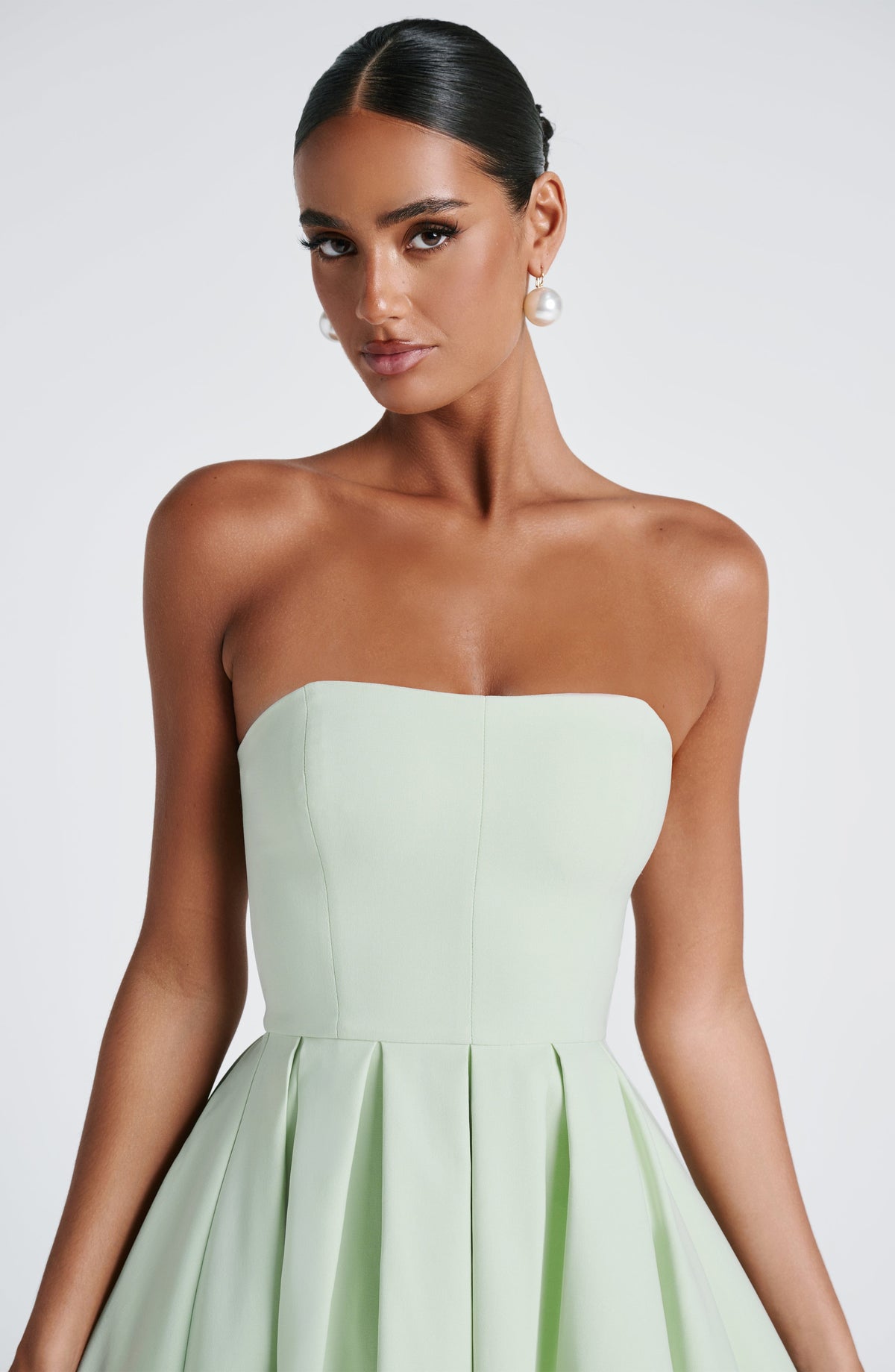 green maeve dress Strapless Midi – - Mint / S - Women's Fashion Finished with a daring Ygroup_KA6B1L09 ADDITIONAL INSURANCE:$14000 Total (+$525.00) Womens Sheer Mesh Long