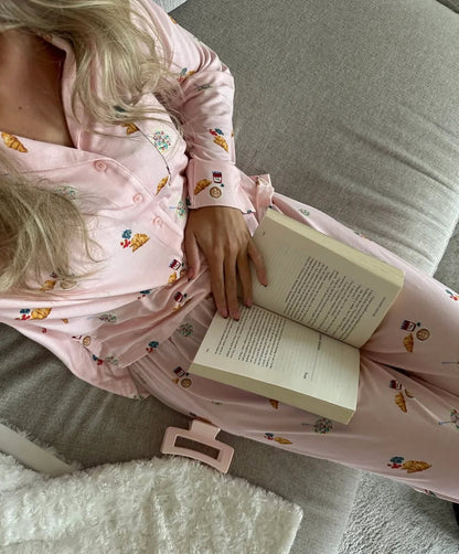 Women's multicolor nicole pyjama set pyjama set, side view