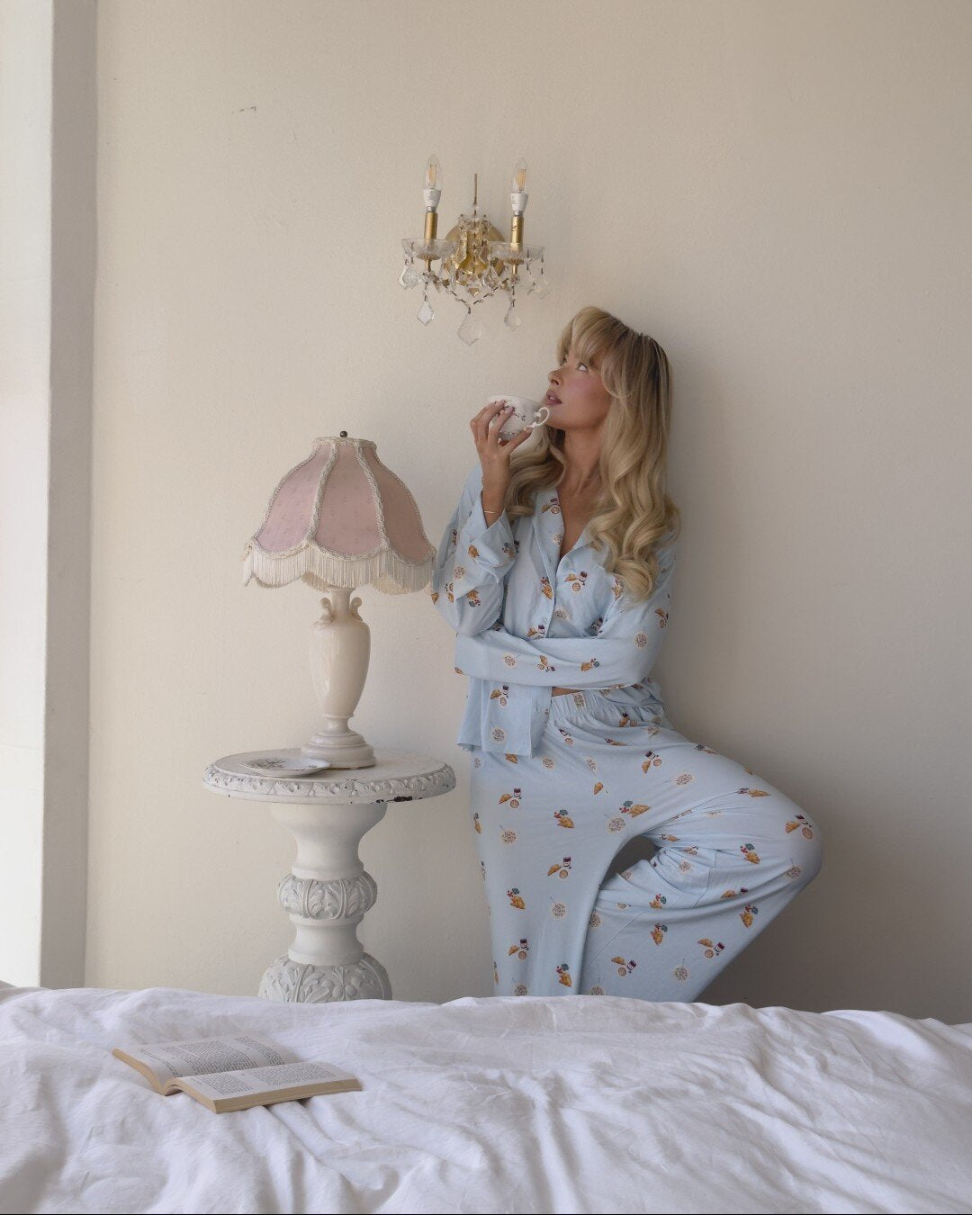 Women's multicolor nicole pyjama set pyjama set, styled view