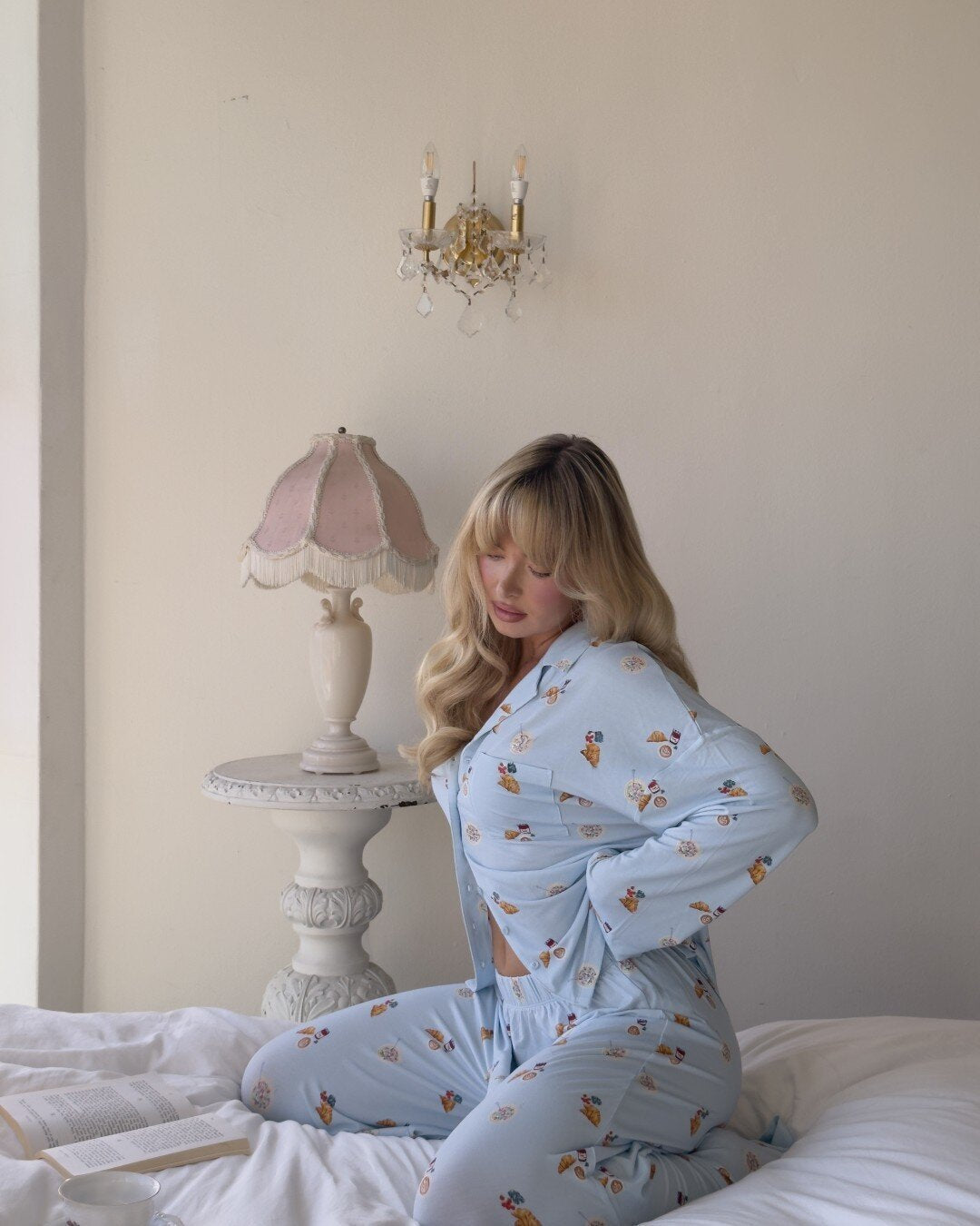 Women's multicolor nicole pyjama set pyjama set, closer view