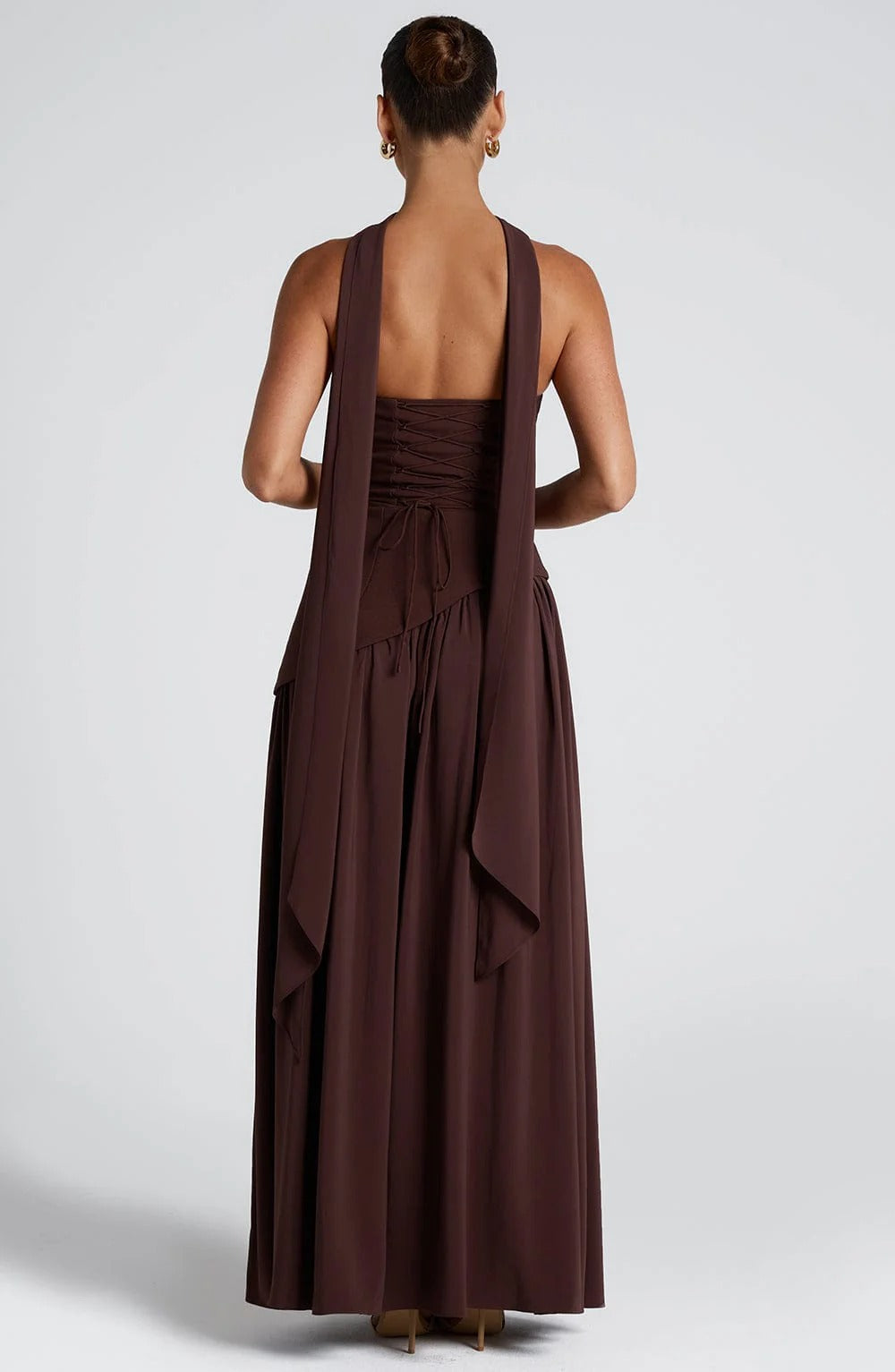 Vivora Maxi Dress – Dark Red