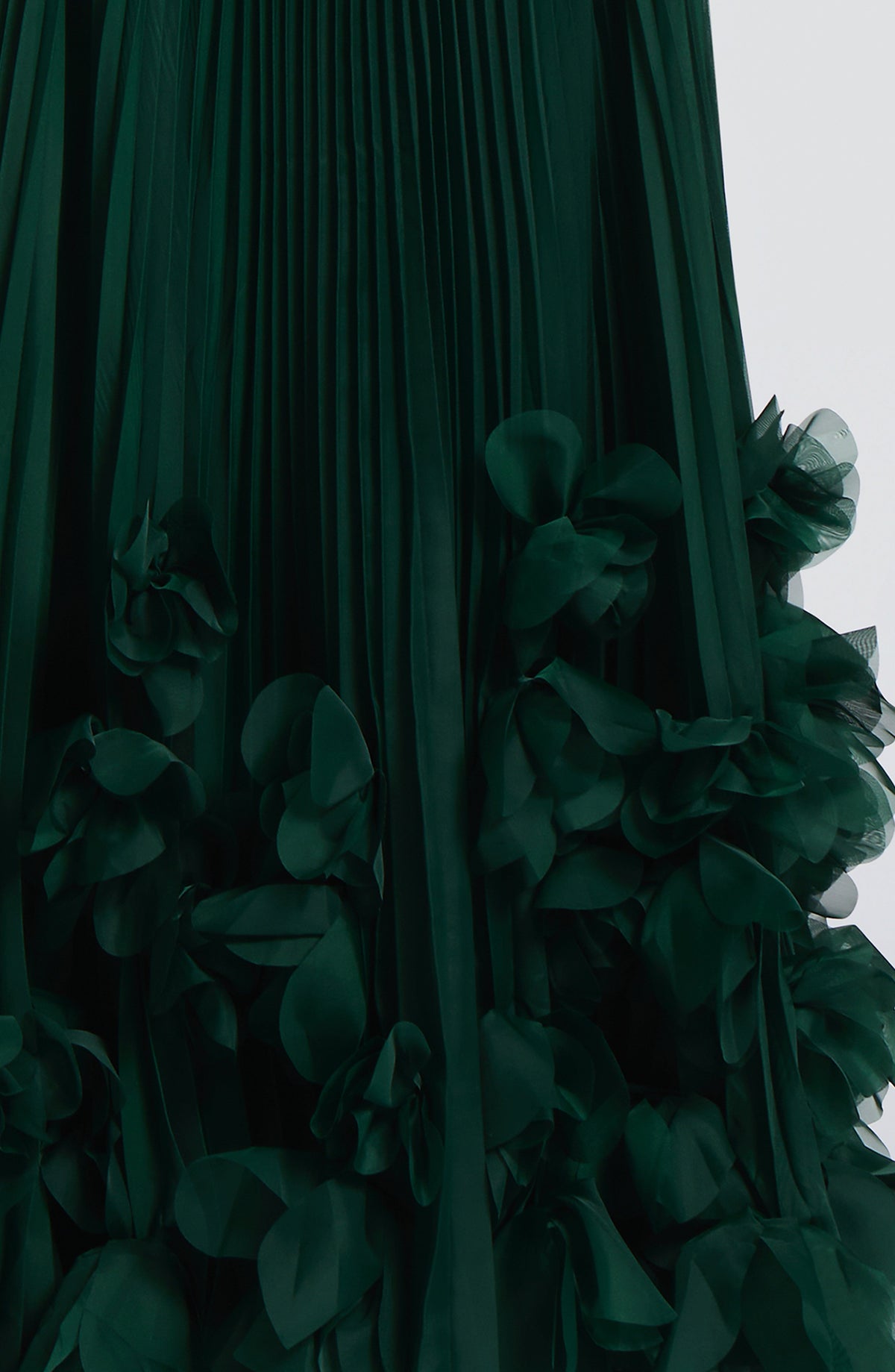 Zafira Pleated Maxi Dress – Green