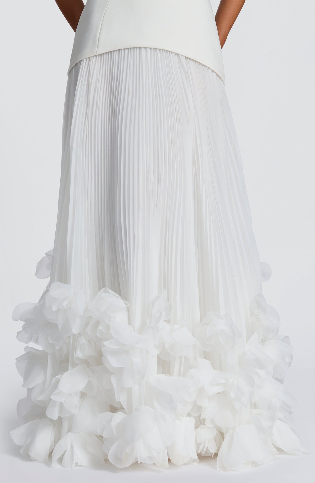 Zafira Pleated Maxi Dress – Ivory