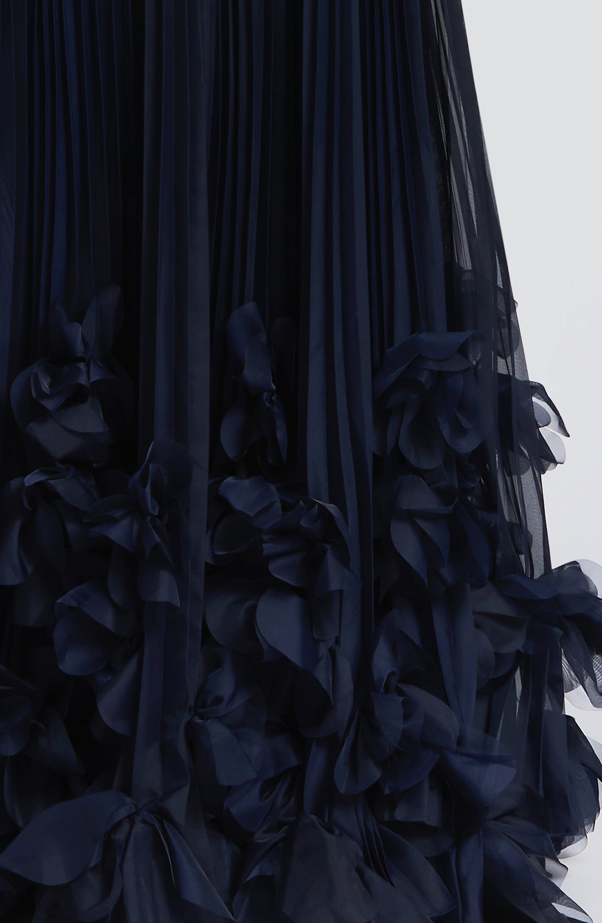 Zafira Pleated Maxi Dress – Navy