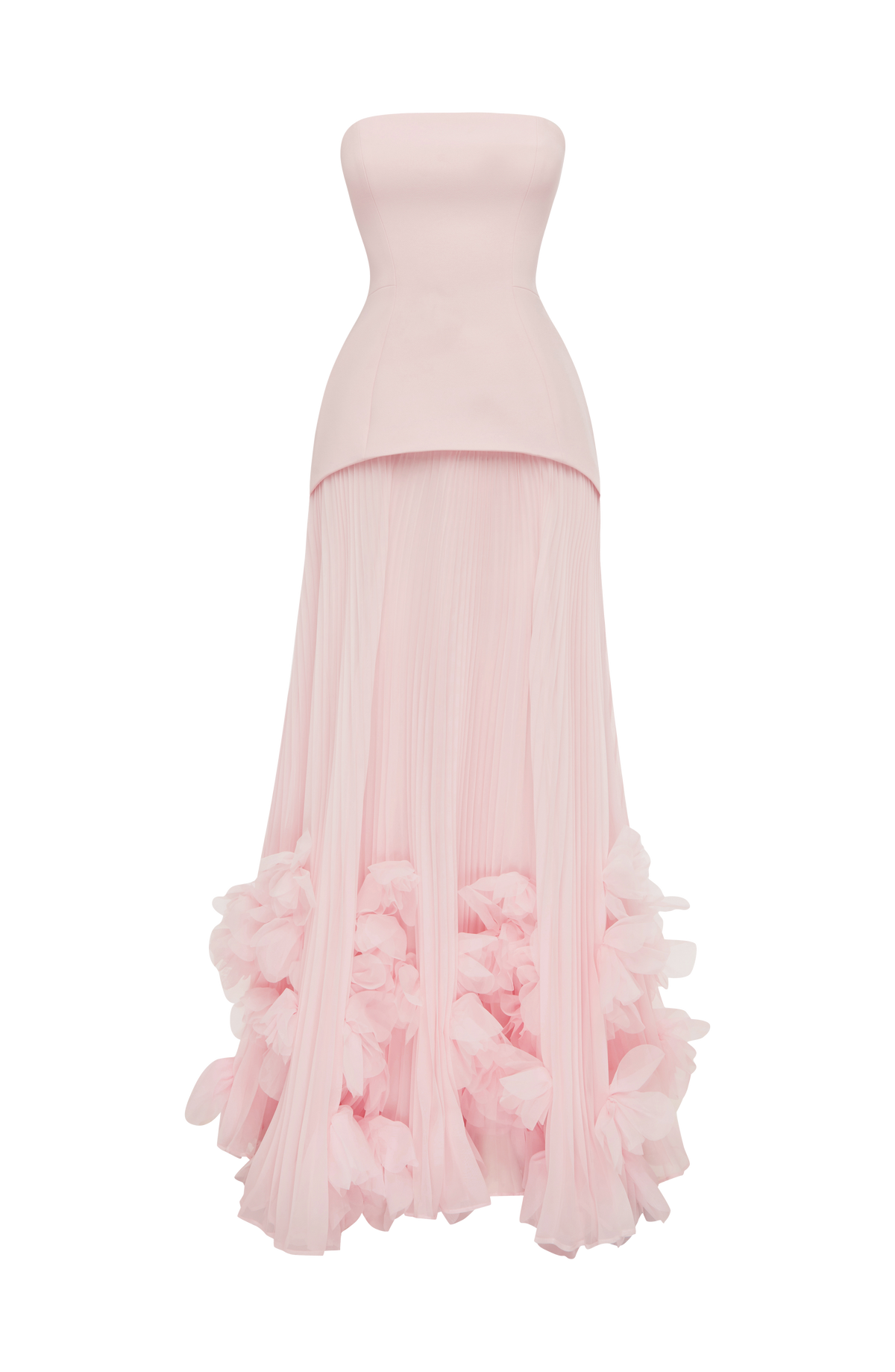 Zafira Pleated Maxi Dress – Pink