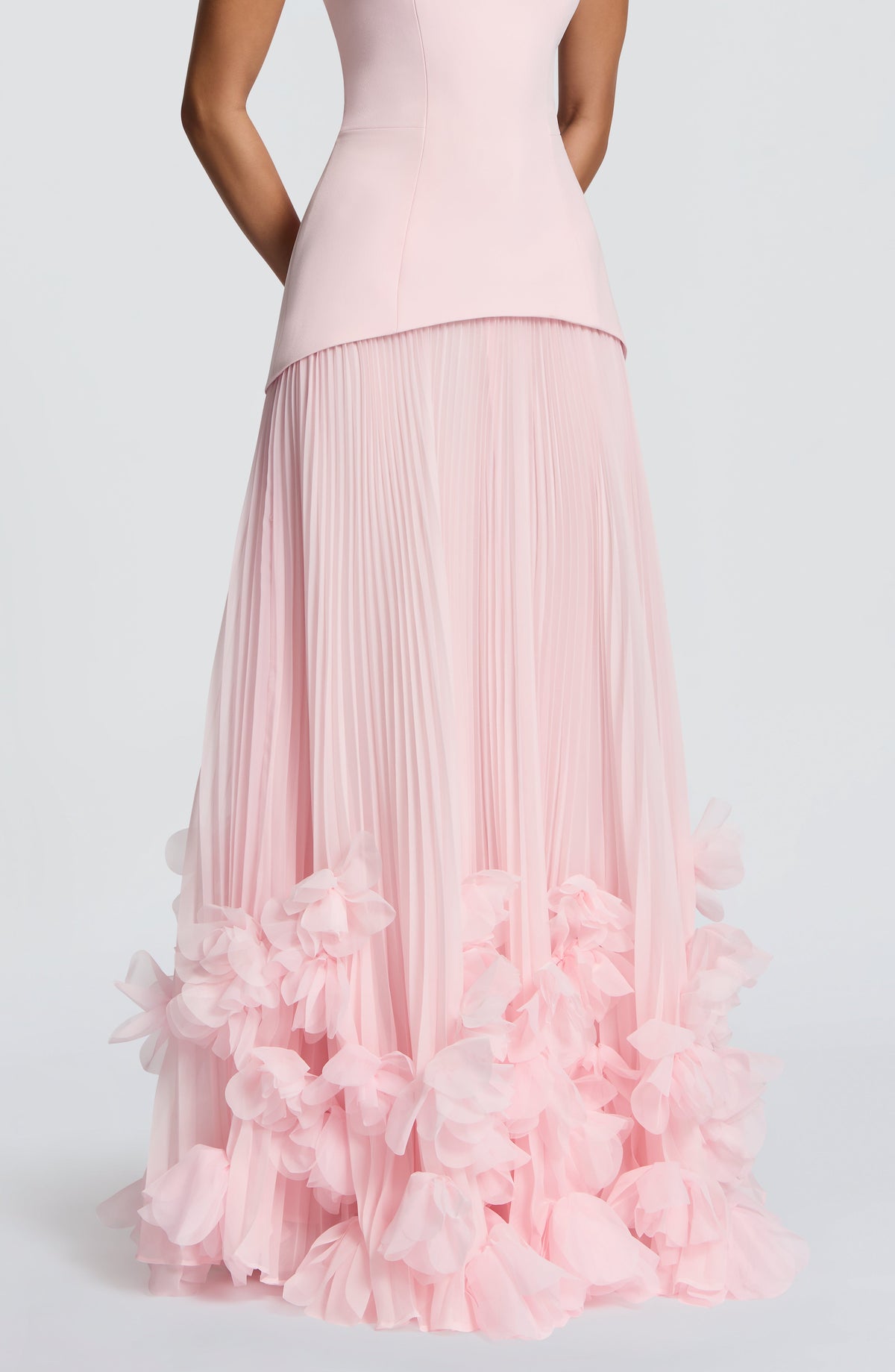 Zafira Pleated Maxi Dress – Pink