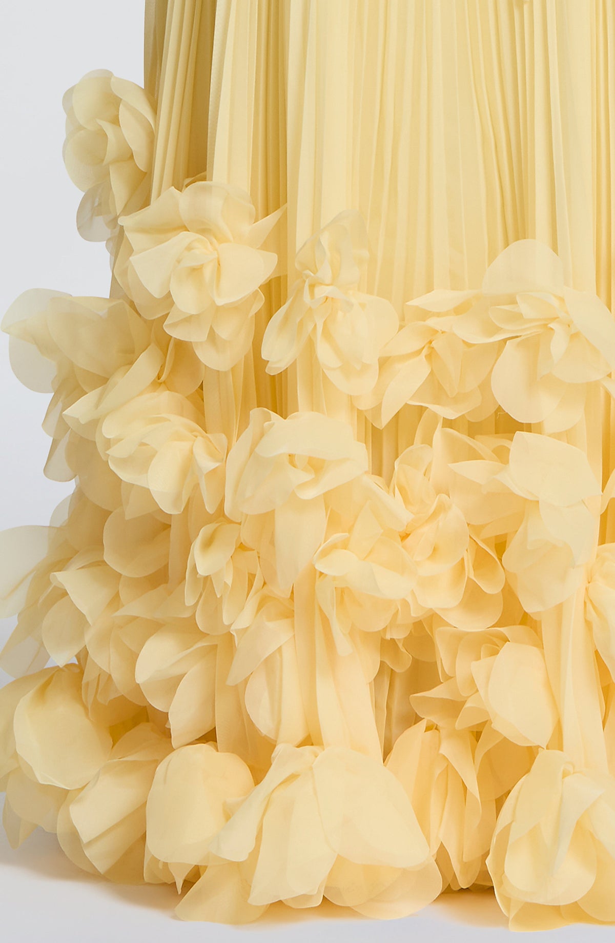 Zafira Pleated Maxi Dress – Yellow