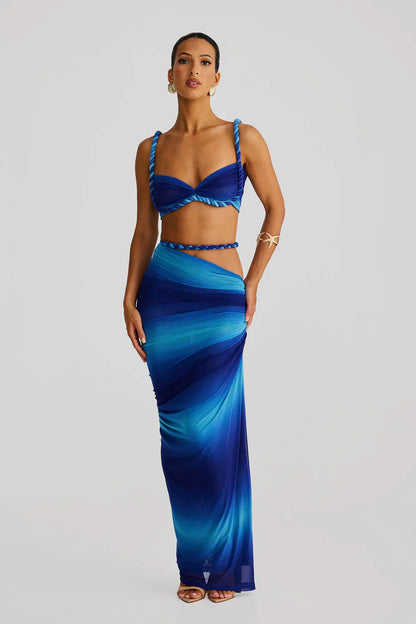 Zenaya Rope Ombre Maxi Set – Blue